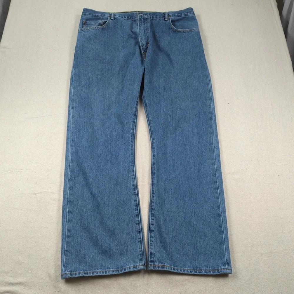 Levis Jeans Mens 42x30 Blue 517 Boot Cut Western Cowboy Casual American Classic